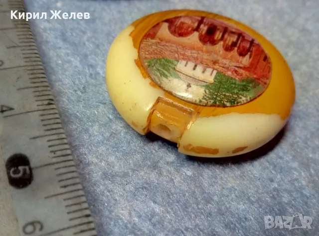 ДВУСТРАННА ИКОНКА СВЕТА БОГОРОДИЦА и БАЧКОВСКИ МАНАСТИР СУВЕНИР ВИСУЛКА от СТАР КЛЮЧОДЪРЖАТЕЛ 47614, снимка 4 - Други ценни предмети - 47917233