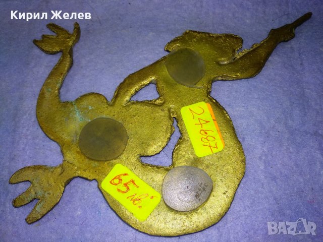 ТРИТОН МИТИЧНО МОРСКО ЧУДОВИЩЕ Стар БРОНЗОВ БАРЕЛЕФ ПАНО За КОЛЕКЦИЯ ТЕМАТИЧНА УКРАСА БРОНЗ 24687, снимка 17 - Колекции - 43888498