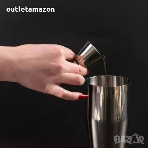 Комплект шейкър за коктейли - машина за коктейли за напитки 750 мл - подарък комплект за барман , снимка 10 - Обзавеждане за заведение - 52826488