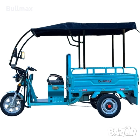Селскостопанска товарна карго триколка Bullmax T-800, Вдигащо се ремарке, Регистрация, 2000W, снимка 6 - Инвалидни скутери - 52570153