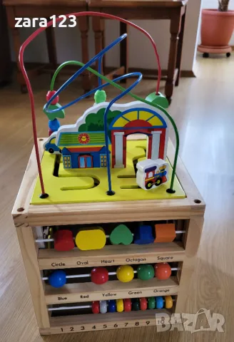 Образователен дървен куб, снимка 3 - Образователни игри - 49782861