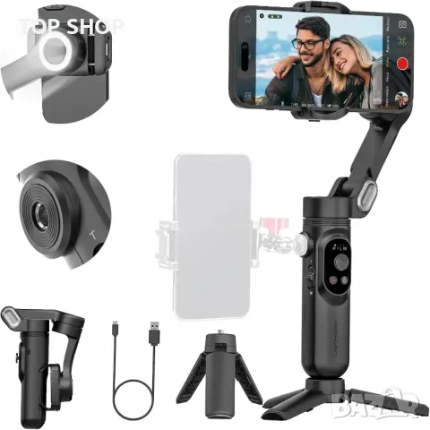 AOCHUAN 3-осен професионален гимбал стабилизатор за iPhone и Android