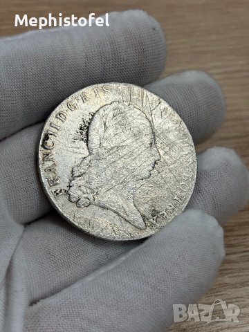 1 кроненталер 1796 г, Австрийска Нидерландия - сребърна монета, снимка 3 - Нумизматика и бонистика - 43474167