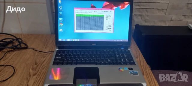 Лаптоп MSI в отлично състояние, снимка 3 - Лаптопи за работа - 50594595
