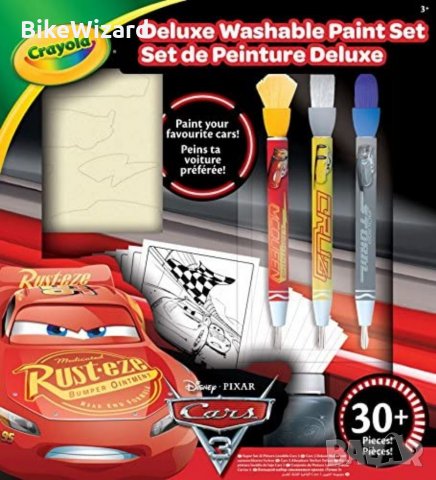 Crayola 54 Bath Deluxe E - Cars 3 - Комплект за оцветяване с миещи се цветове НОВО, снимка 2 - Рисуване и оцветяване - 34628428