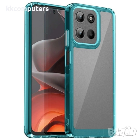 Motorola Moto G05 4G / E15 4G Силиконов Калъф Anti-drop TPU + Acrylic и Протектор, снимка 2 - Калъфи, кейсове - 52674164