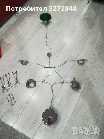 Модерен регулируем пендел с 5 изхода:(1х110см;2х170см и 2х4,80см), снимка 9 - Лампи за таван - 39577356