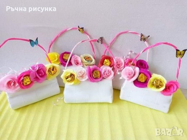 Чантички с цветя  Изпращам веднага, снимка 1 - Декорация за дома - 26719781