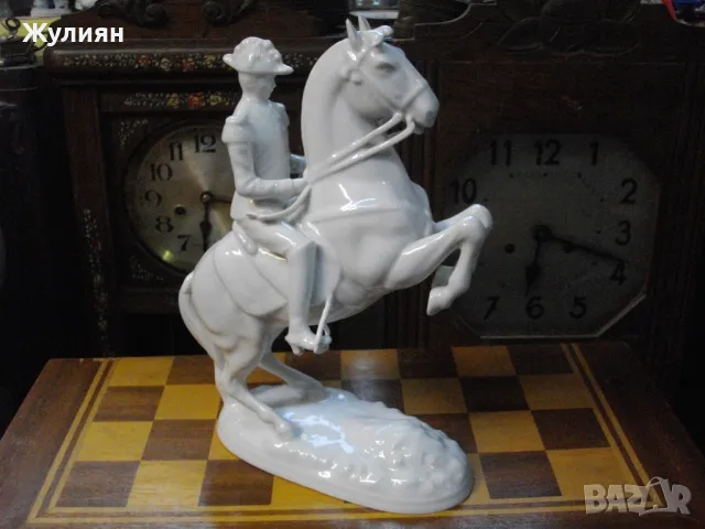 СТАР НЕМСКИ ПОРЦЕЛАН КОН ВОЙНИК GEROLD PORZELLAN , снимка 4 - Антикварни и старинни предмети - 49849520