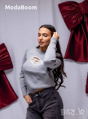 Diesel син дамски пуловер 