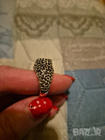 сребърен пръстен с голям циркон Tokash, снимка 4 - Пръстени - 53114683