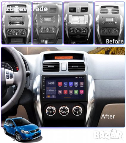 SUZUKI SX4 FIAT SEDICI 2005-2014 9'' АНДРОИД НАВИГАЦИЯ, 10108, снимка 2 - Аксесоари и консумативи - 29032957
