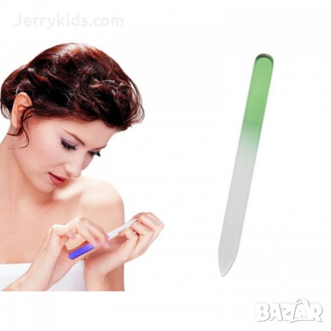 Двустранна стъклена пила за нокти, снимка 1