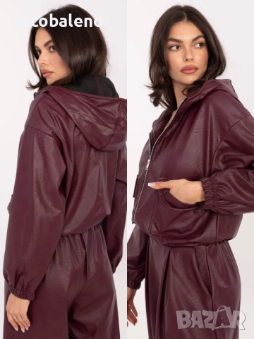 Късо дамско яке от еко кожа, 5цвята , снимка 13 - Якета - 52132094