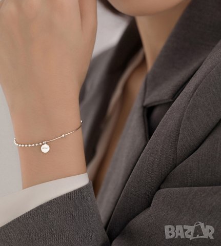 Тотална разпродажба - 50% Сребърна гривна /LUCKY2/, снимка 3 - Гривни - 33157368