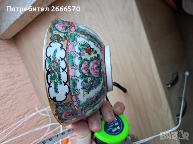 Китайска купа Китайски порцелан , снимка 3 - Антикварни и старинни предмети - 38426971