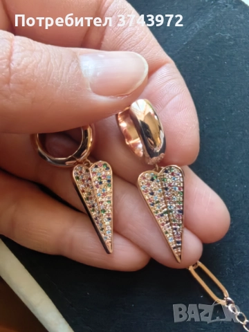 Oxette - обеци и гривна, снимка 4 - Бижутерийни комплекти - 52943691