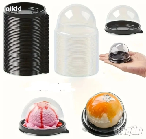 Единична кутия Контейнер кутийка кутии опаковка опаковки за десерт мус макарон сладки паста, снимка 2 - Кутии за храна - 53397461