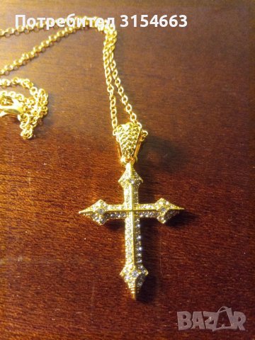 Колие с кръст, снимка 6 - Колиета, медальони, синджири - 39352172