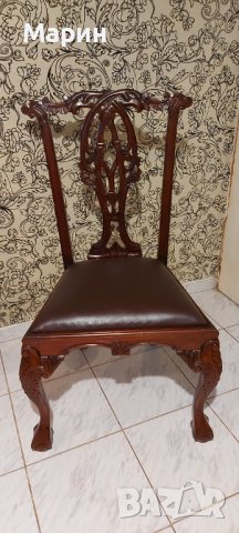 Стар стол, снимка 1 - Антикварни и старинни предмети - 40725702