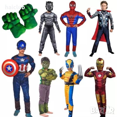 Костюми на Спайдърмен,Хълк,Соник/Костюми за хелуин/Spider-Man/Hulk