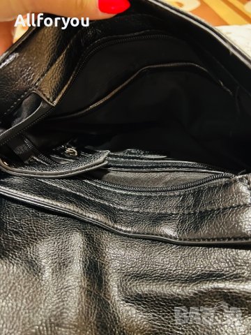 Нова черна чанта с дълга дръжка през рамо Paollo Boticelli , снимка 7 - Чанти - 43766346