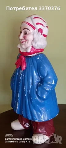 Ръчно, рисувана порцеланова бутилка-Италия, снимка 9 - Колекции - 49630842