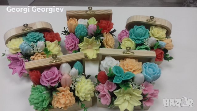 Ароматни цветя от глицеринов сапун , снимка 6 - Изкуствени цветя - 39598223