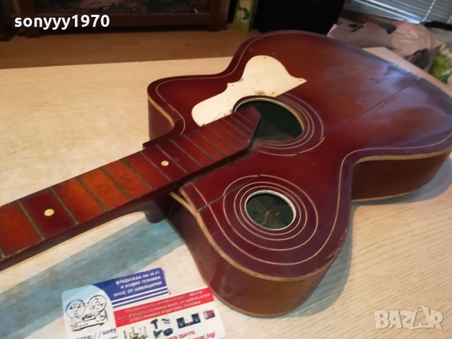 СТАРА КИТАРА ЗА РЕСТАВРАЦИЯ 2111212038, снимка 4 - Антикварни и старинни предмети - 34882292