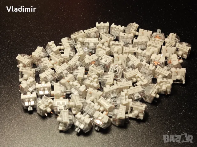 Сучове за механична клавиатура Kailh Speed Silver, 70 бр., снимка 5 - Клавиатури и мишки - 48058867