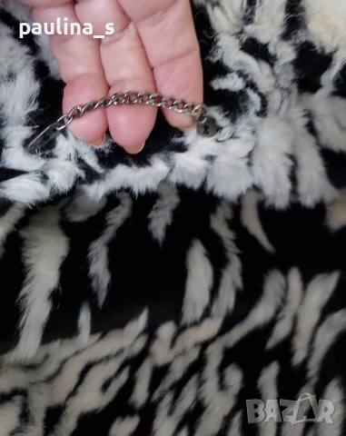 Два различни броя / Луксозен дамски кожух "bn" blanc noir със зебра принт , снимка 17 - Палта, манта - 44323367