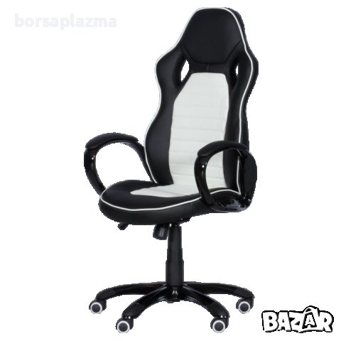 Геймърски стол Carmen 7502 - бял-черен ПРОМО, снимка 3 - Столове - 39166133