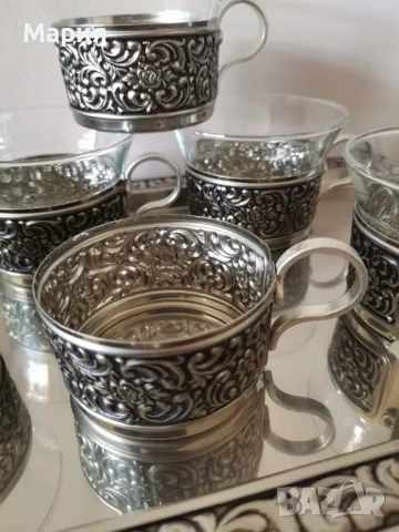 Чаши за чай и поднос, снимка 6 - Чаши - 47704927