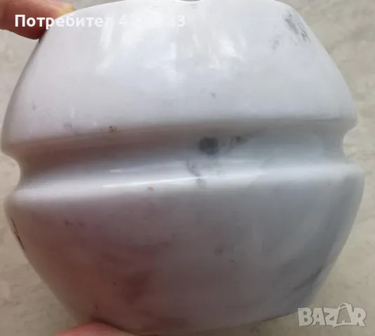 пепелник от мрамор 10 см висок 12 см диаметър НОВ, снимка 2 - Други стоки за дома - 47306788