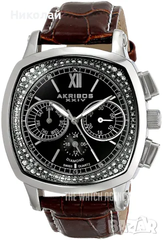 Akribos XXIV мъжки кварцов часовник реф. AK462BR, снимка 3 - Мъжки - 49856352