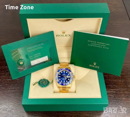 Rolex Submariner 41mm Yellow Gold Blue Dial Ceramic Automatic Различни Цветове, снимка 2 - Мъжки - 48183633