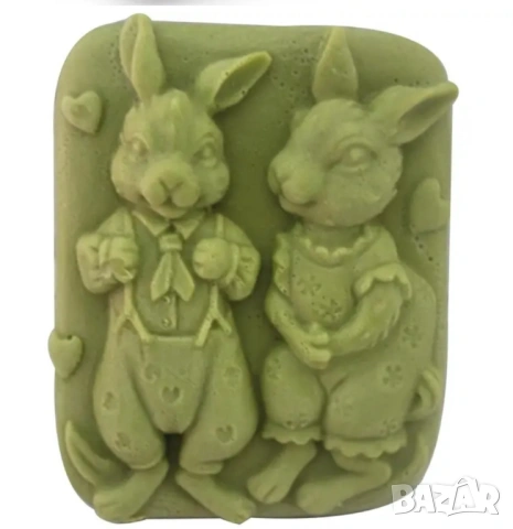 Молд зайчета за сапуни и свещи , снимка 2 - Форми - 53159723