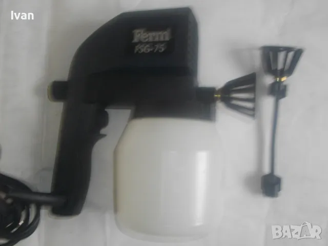 НОВ НИДЕРЛАНДСКИ ЕЛЕКТРИЧЕСКИ БОЯДЖИЙСКИ ПИСТОЛЕТ 2003г. 75W С 2 РАЗЛИЧНИ ДЮЗИ ПРОФЕСИОНАЛЕН FERM, снимка 4 - Други инструменти - 49680957