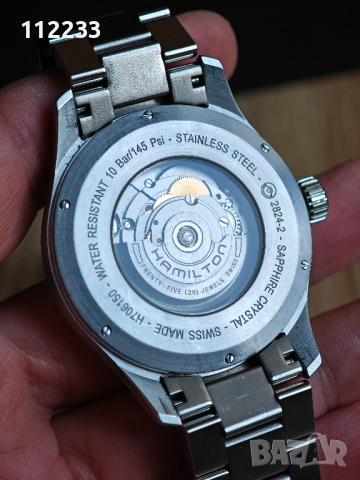 БАРТЕР Hamilton Khaki Field Officer Auto 44 mm, снимка 4 - Мъжки - 52942307