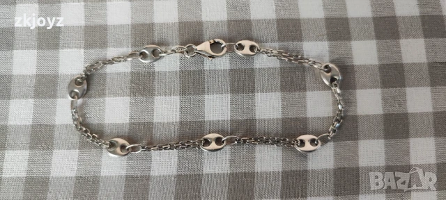 НОВА СРЕБЪРНА ГРИВНА БОБЧЕТА 3.80 ГРАМА/ ПРОБА 925, снимка 5 - Гривни - 51164531