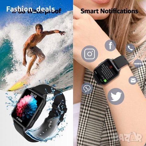 Нов черен Смарт часовник Фитнес гривна Тракер на активност, сън, снимка 6 - Смарт гривни - 39940737