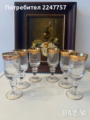 Кристални чаши за ракия Murano Medici