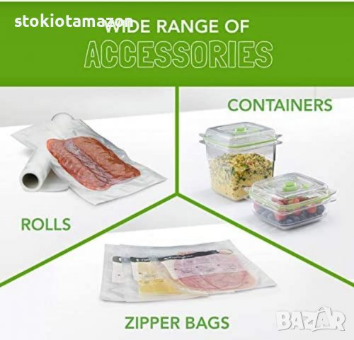 Уред за вакуумиране FoodSaver FFS017X, 28 см, Функция мариниране, Сребрист/Черен, снимка 6 - Други - 38105797