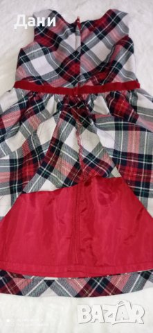 H&M Рокля с кадифена панделка, 122см., снимка 2 - Детски рокли и поли - 37965151