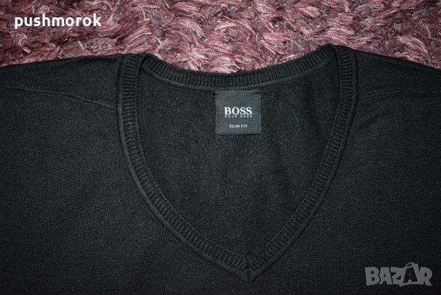 HUGO BOSS коприна / кашмир мъжка блуза Sz XL /  #00626 /, снимка 2 - Блузи - 43398883