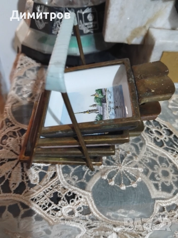 Интересни  бронзови  пепелничета със емайл , снимка 2 - Антикварни и старинни предмети - 51794661