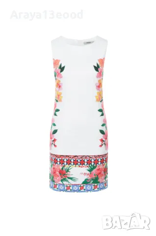 Desigual Дамска памучна къса рокля р-р 46, снимка 3 - Рокли - 50064976
