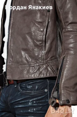 Ново кожено яке G-Star Raw, снимка 2 - Якета - 48039325