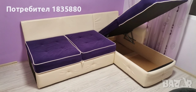 ЪГЛОВ ДИВАН - ЛЕГЛО , снимка 2 - Дивани и мека мебел - 53065863