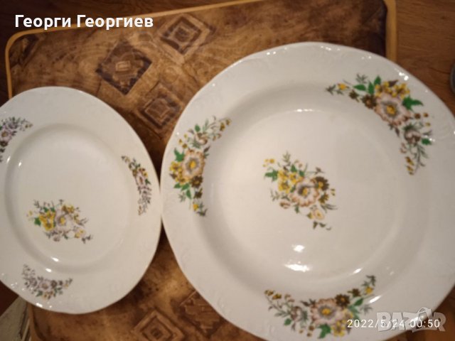 Български порцелан , снимка 4 - Чинии - 37265329